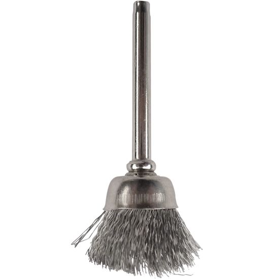 TORK CRAFT Mini Carbon Steel Brush Cup 12.7mm with 3.2mm Shank