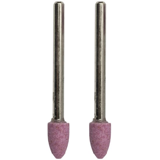 TORK CRAFT Mini Grinding Stone 6.4mm Cylindrical Cone 3.2mm Shank 2 Piece