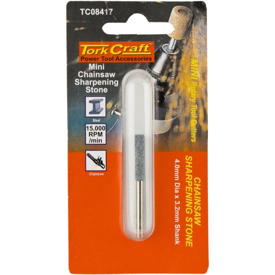TORK CRAFT Mini Chain Saw Sharpening Stone 4.0mm x 3.2mm Shank