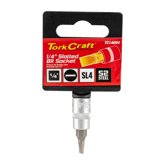 Socket Bit 1/4"dr Slotted Sl4 S2 Material