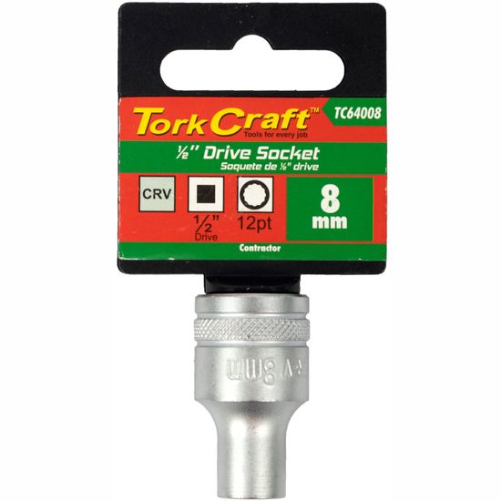 Socket 8mm X 21.8mm 1/2" Drive Crv 12 Point