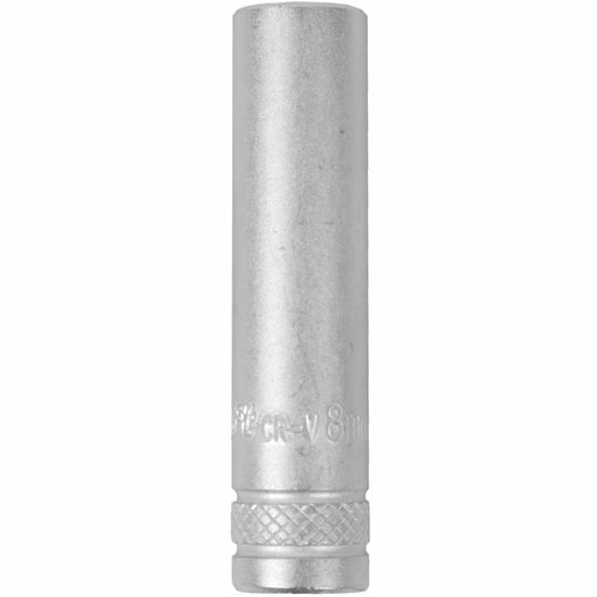 Socket 8mm 1/4" Dr Deep Socket Crv 12 Point