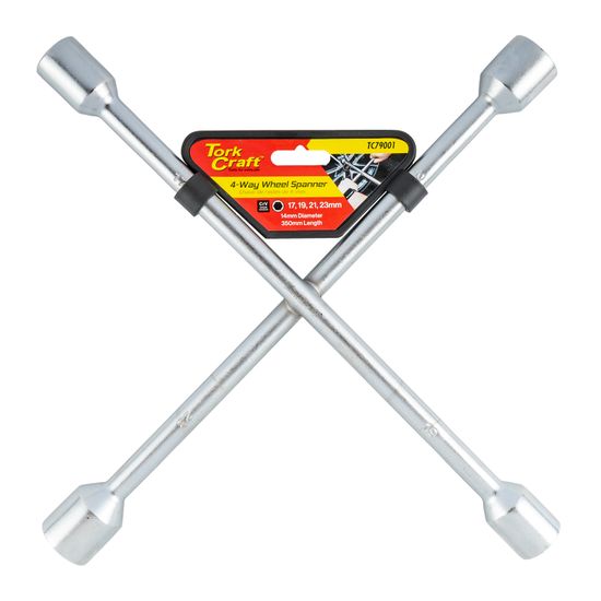 Wheel Spanner 4 Way 17/19/21/23mm 14" (350mm)