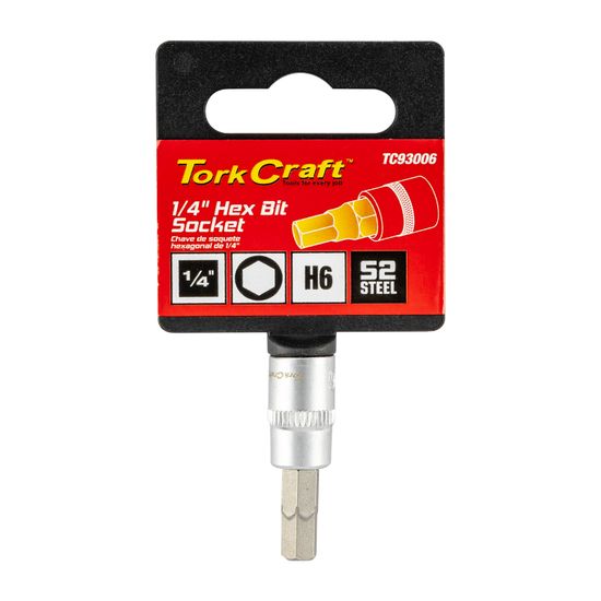 Socket Bit 1/4"dr Hex H6 S2 Material