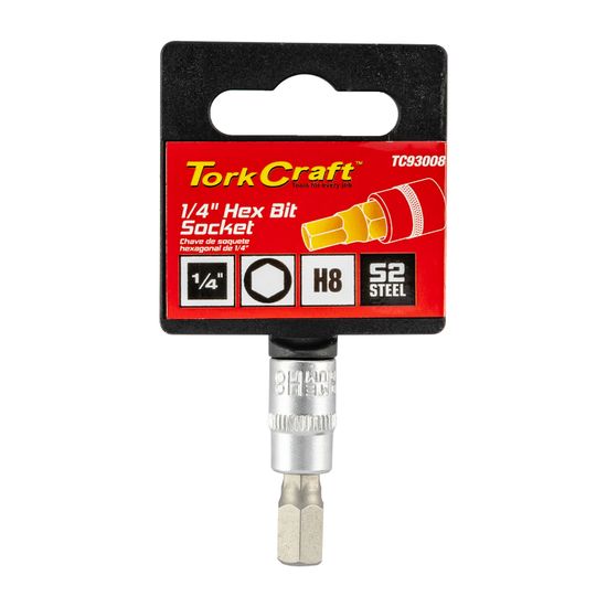 Socket Bit 1/4"dr Hex H8 S2 Material