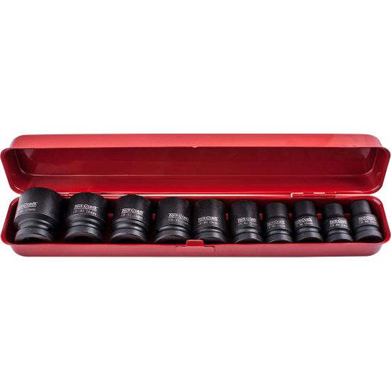10pc 1/2" Drive Impact Socket Set (10.11.13.14.17.19.21.22.24.27)