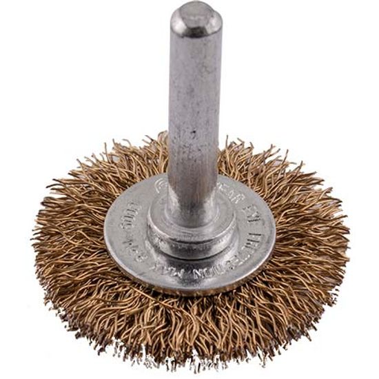 Wire Wheel Brush 38mm X 6mm Shaft Blister