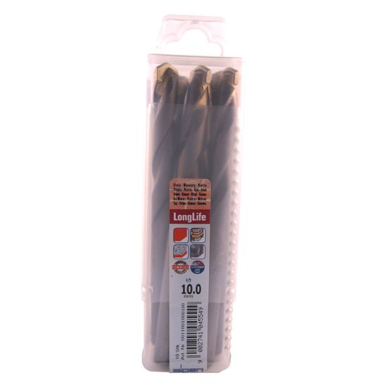 Masonry Drill Bit Long Life 10 X120mm 10pack