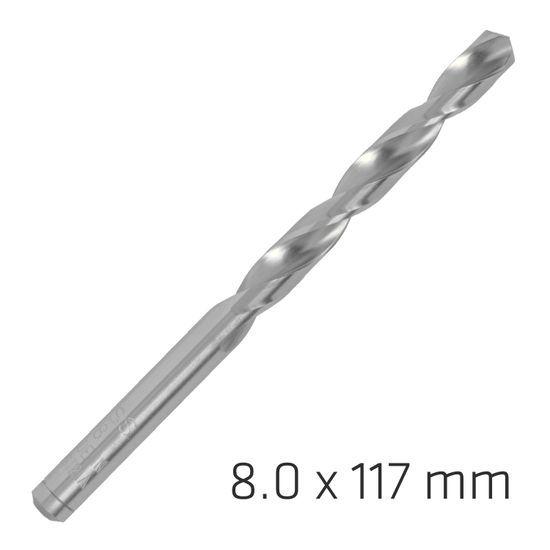 ALPEN Pro Hss 8mm Drill Din 338 Rn 135 Split Point Plastic Wallet