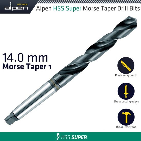 Hss Super 14mm Morse Taper 1 Shank