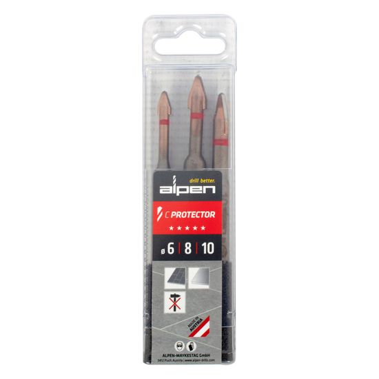 C Protector Drill Bit Set 6-8-10mm