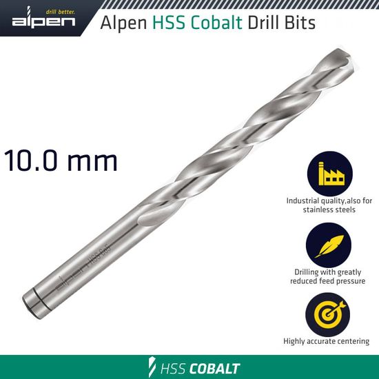 Hss Cobalt Din 338 10.00mm Bulk