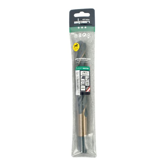 Hss Sprint Master 18.5mm Red Shank 12.5mm X1 Sleeved Din338 ALPEN Dril
