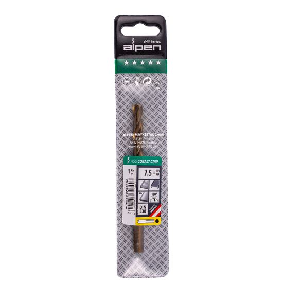 Hss Cobalt 7.5 Plw Grip 3-sided