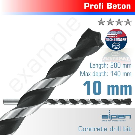 Concrete 10.0 X 200mm Profi Beton Drill Bit Masonry