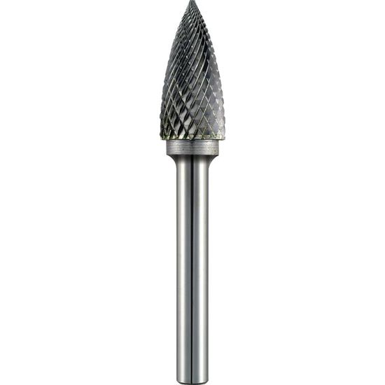 Tc Rotary Burr 6mm Arc Pointed Nose For Hard Metals
