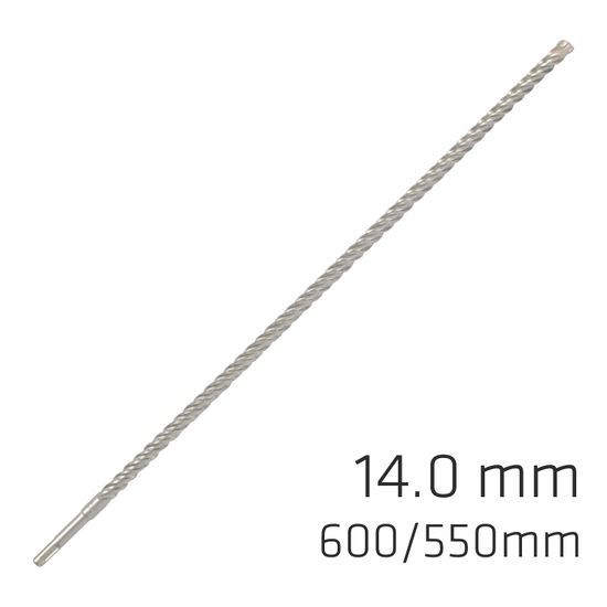 Force X 14.0 X 600/550 Sds-plus Rebar Drill Bit X4 Cutting Edges