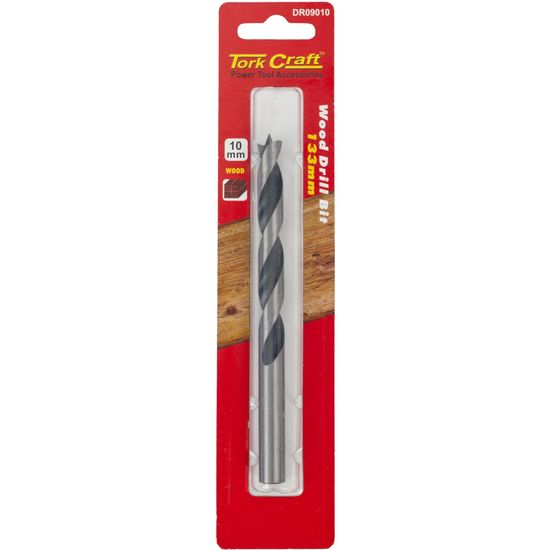 Drill Bit Wood 10.0mm X 133mm 1/card