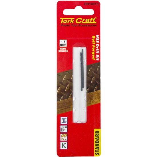 Drill Bit Hss Standard 1.5mm 2/card