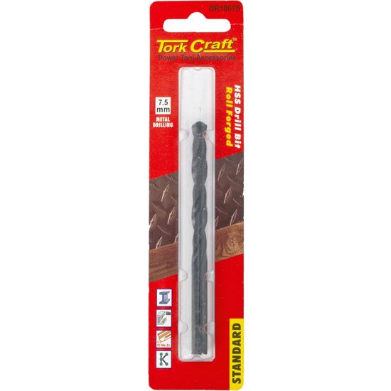 Drill Bit Hss Standard 7.5mm 1/card