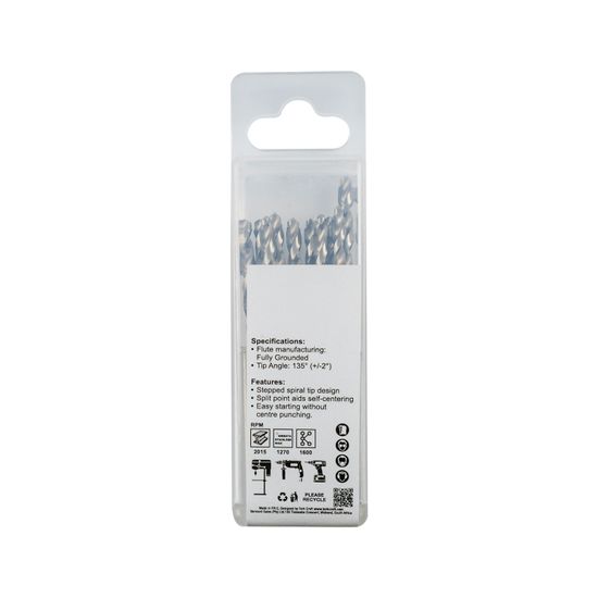 Precision-max Step Point 3.0mm Hss Drill 10 Pack