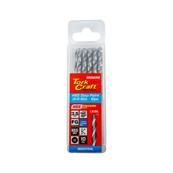 Precision-max Step Point 3.5mm Hss Drill 10 Pack