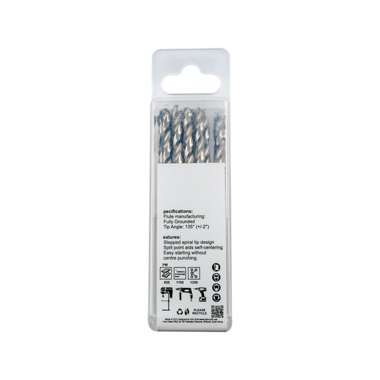 Precision-max Step Point 3.5mm Hss Drill 10 Pack