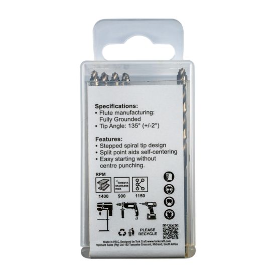 Precision-max Step Point 4.2mm Hss Drill 10 Pack