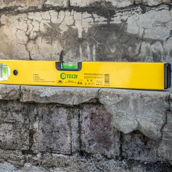 Spirit Level Box 400mm X 1.4mm 2 X Vial 0.5mm Accur. Alum.