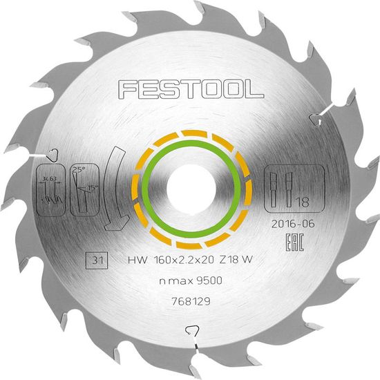 Saw Blade Hw 160x2,2x20 W18