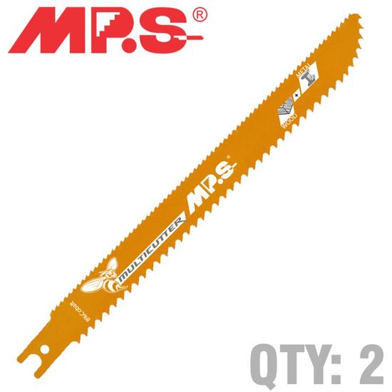 Sabre Saw Softwood 200mm Multicutter U-shank 6&10tpi 2/pk