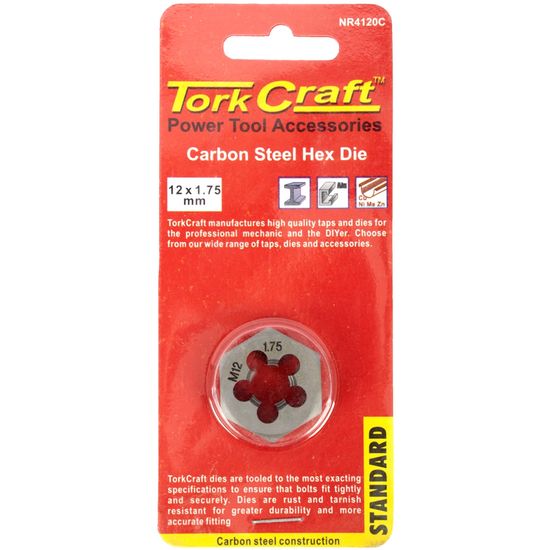 Die Carb.steel 12x1.75mm Card