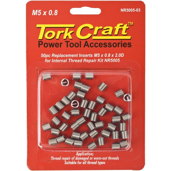 Thread Repair Kit M5 X 0.8 X 2.0d Repl. Inserts For Nr5005