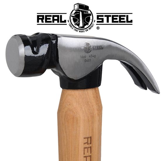 Hammer Claw Curved 450g 16oz Hick. Wood Handle