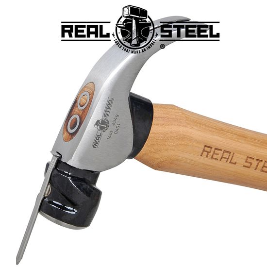 Hammer Claw Curved 450g 16oz Hick. Wood Handle
