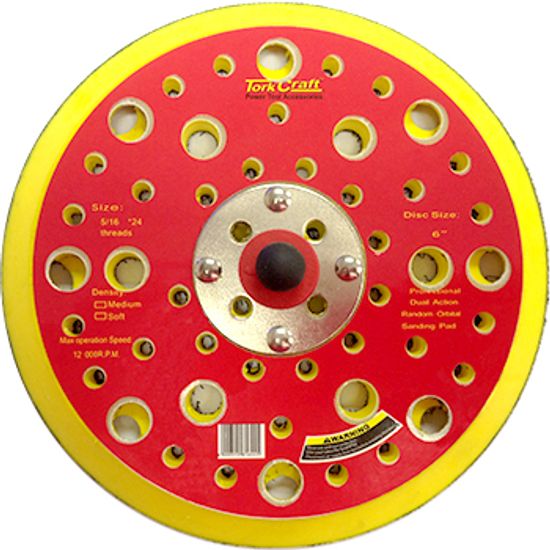 Da Sander Pad 52 Holes 5 16 - 24unf 150mm 6'