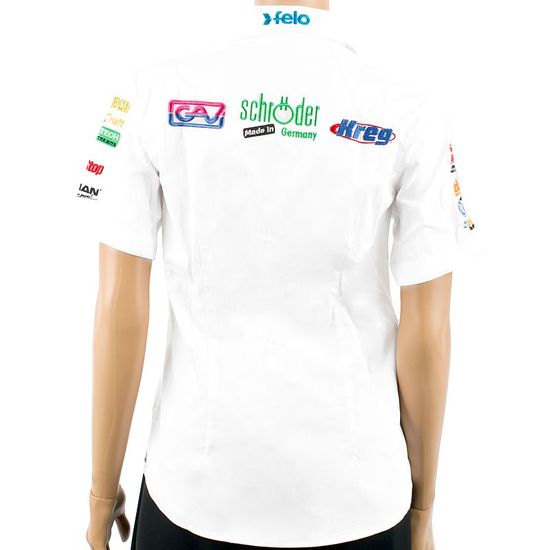 Ladies Blouse - White 3/4 - Small
