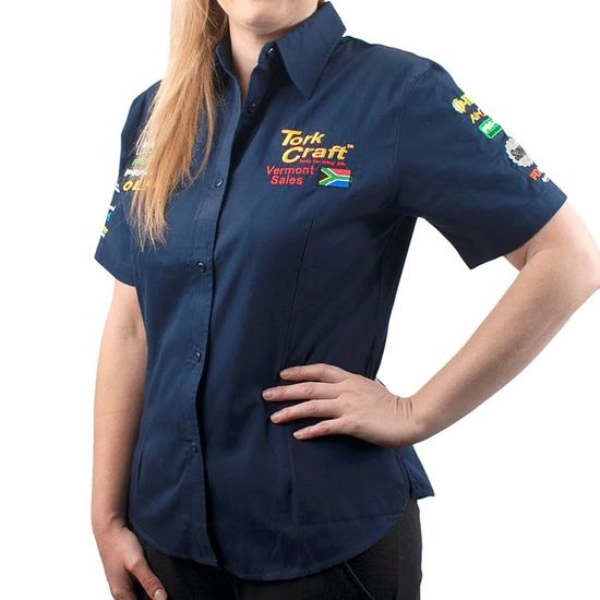 Vermont Ladies Blouse Navy Blue 3x-large