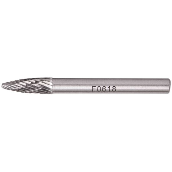 Rotary Burr Tungsten 6x18x6mm Round Point