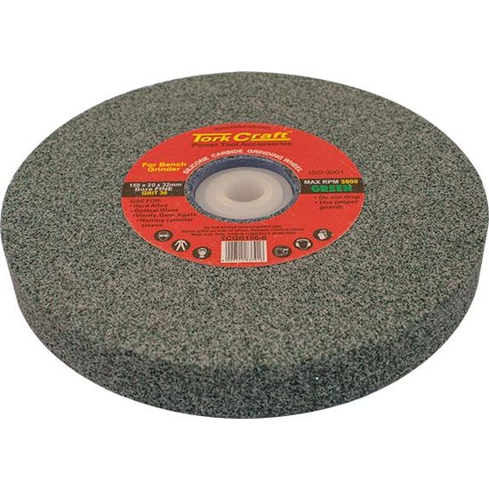 Grinding Wheel 150x20x32mm Green Coarse 36gr W/bushes For Bench Grin