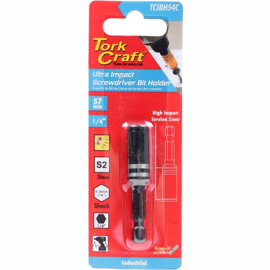 Magnetic Bit Holder 57mm Impact 1/4 X Carded