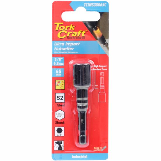 Impact Nutsetter 3/8'x 65mm Magnetic Carded