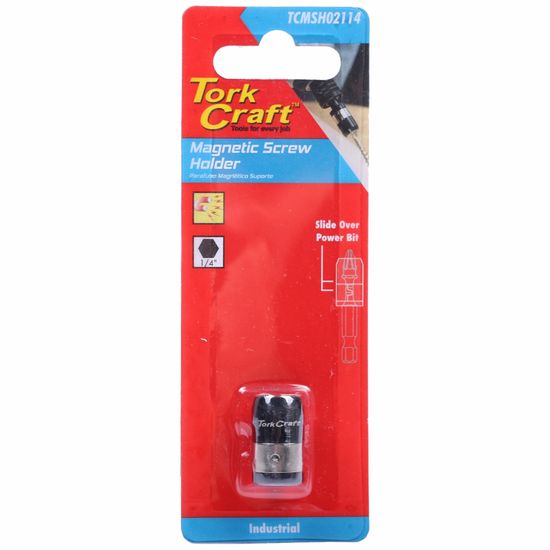 Magnetic Screw Holder 1/4' Hex Collar Magnetises All Power Bits 21mm