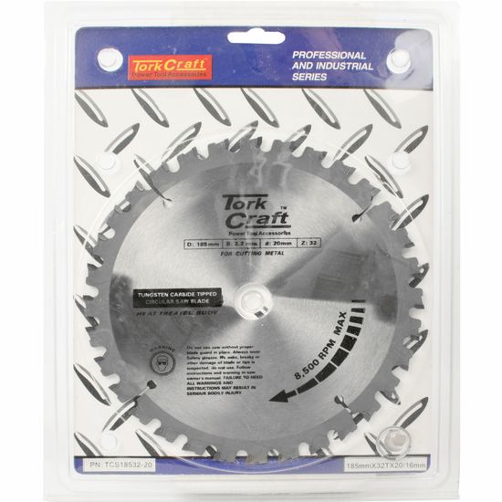 Tct Blade Steel Cutting. 185x32t 20/16