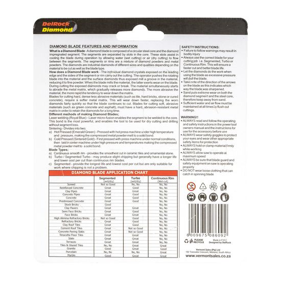 Diamond Blade 115mm Segmented DELROCK