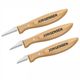 Jorgensen 3pc Whittling Knife Set Incl. 1-1/4" / 1-1/2"/1-3/4" Knives