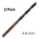 Hss Sprint Master 4.8mm X2 Sleeved Din338 ALPEN Drill Bit