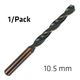 Hss Sprint Master 10.5mm X1 Sleeved Din338 ALPEN Drill Bit