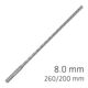 Force X 8.0 X 260/200 Sds-plus Rebar Drill Bit X4 Cutting Edges