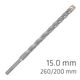 Force X 15.0 X 260/200 Sds-plus Rebar Drill Bit X4 Cutting Edges